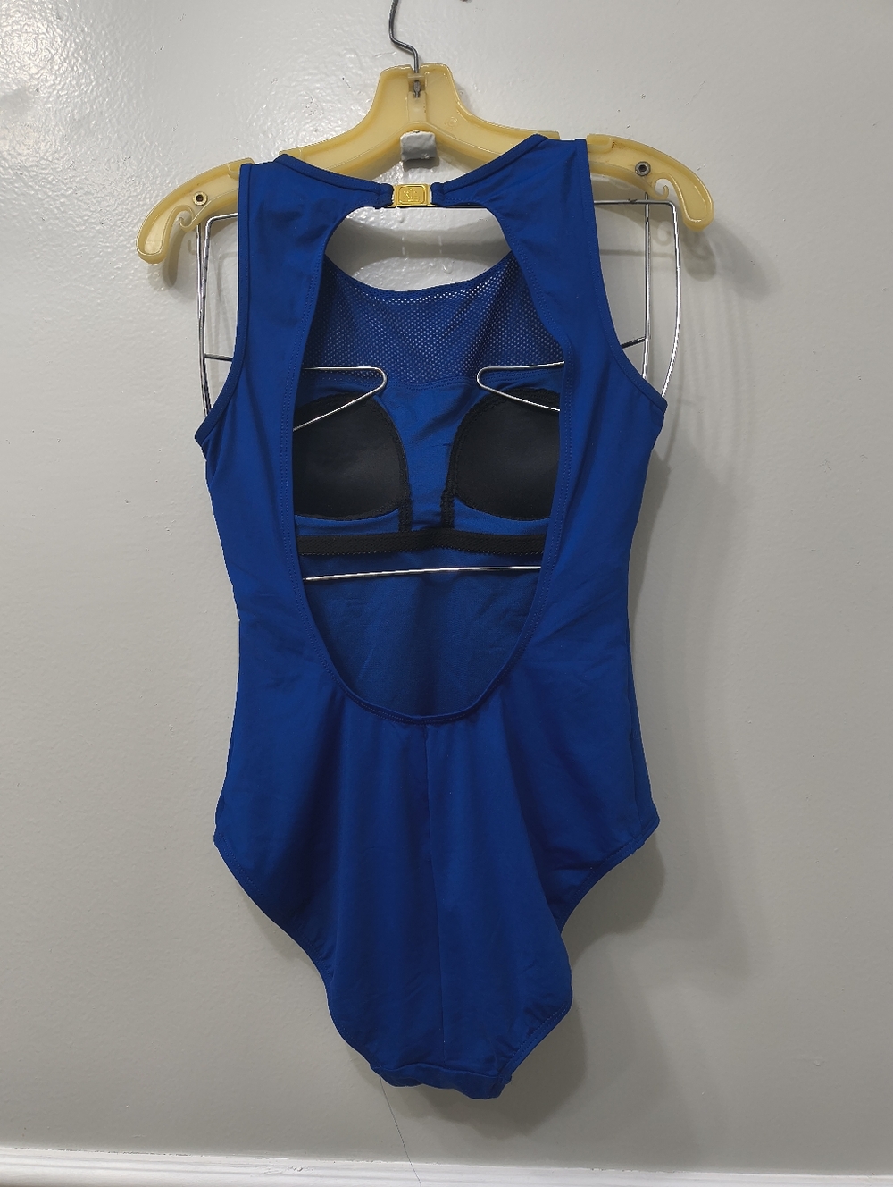 Lauren Ralph Lauren One-Piece Swimsuit Blue Size 10 Summer Beach Poolside Cruise - Picture 7 of 14